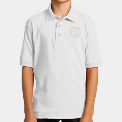 Youth Jersey Knit Polo Thumbnail