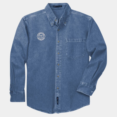 ADULT, Heavyweight Denim Long Sleeve Shirt Thumbnail