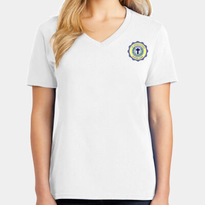 Ladies Core Cotton V Neck Tee Thumbnail